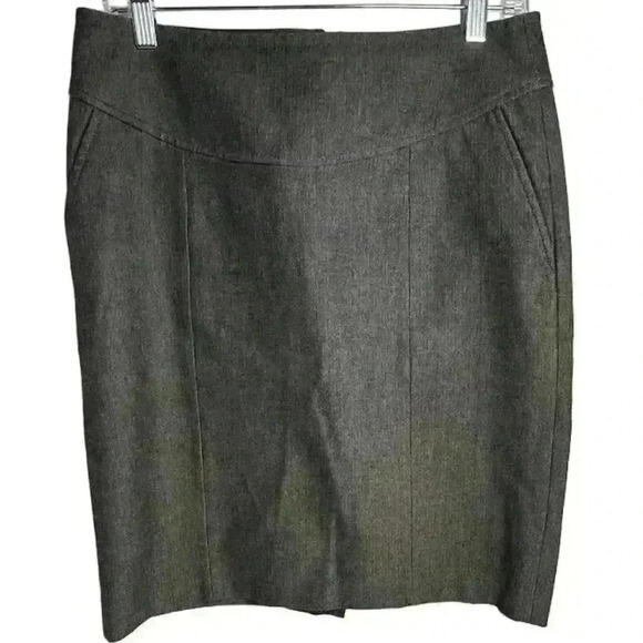 Banana Republic Women's Size 8 Gray Stretch Pencil Skirt Knee Length - Picture 1 of 15